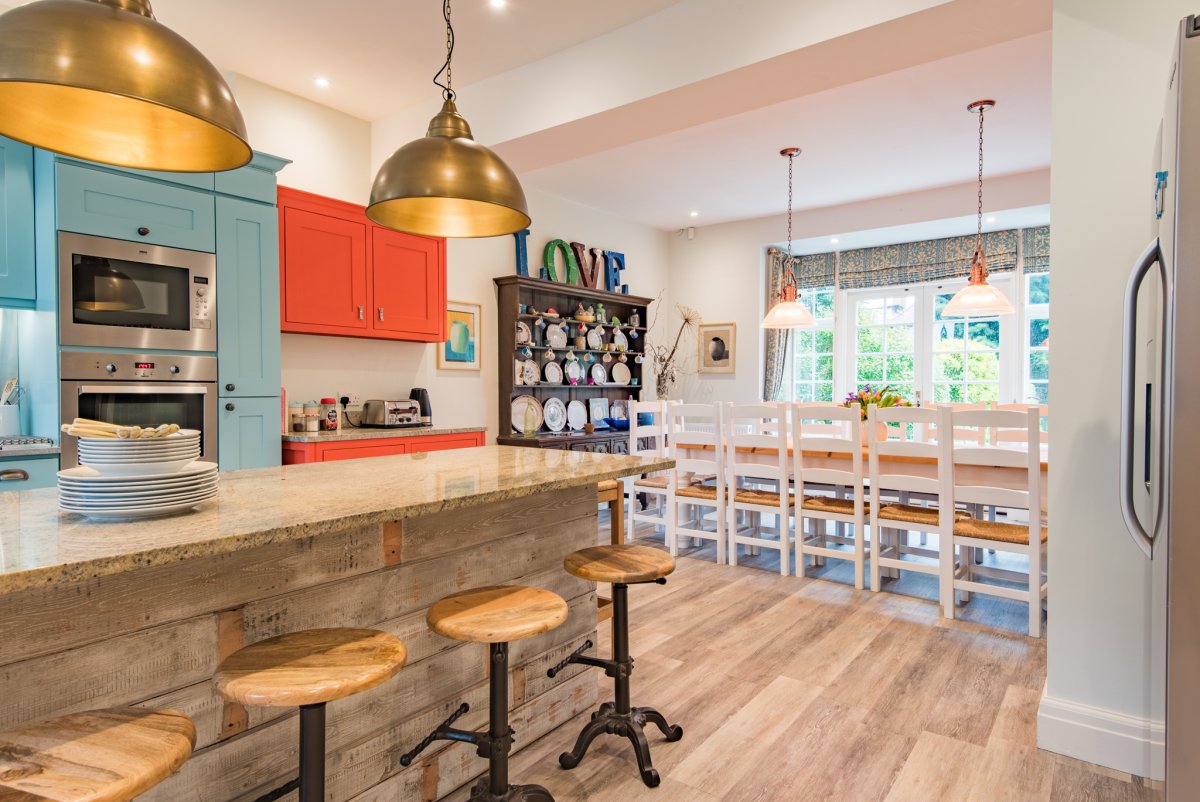 Large open plan Kitchen with island